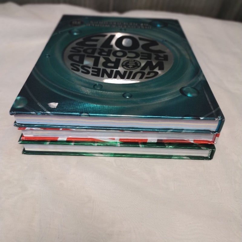 Guinness World Records Books 2013, 2014,and 2017 Collection of 3 Novels