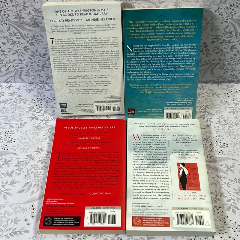 Melanie Benjamin 4 Paperback Bundle