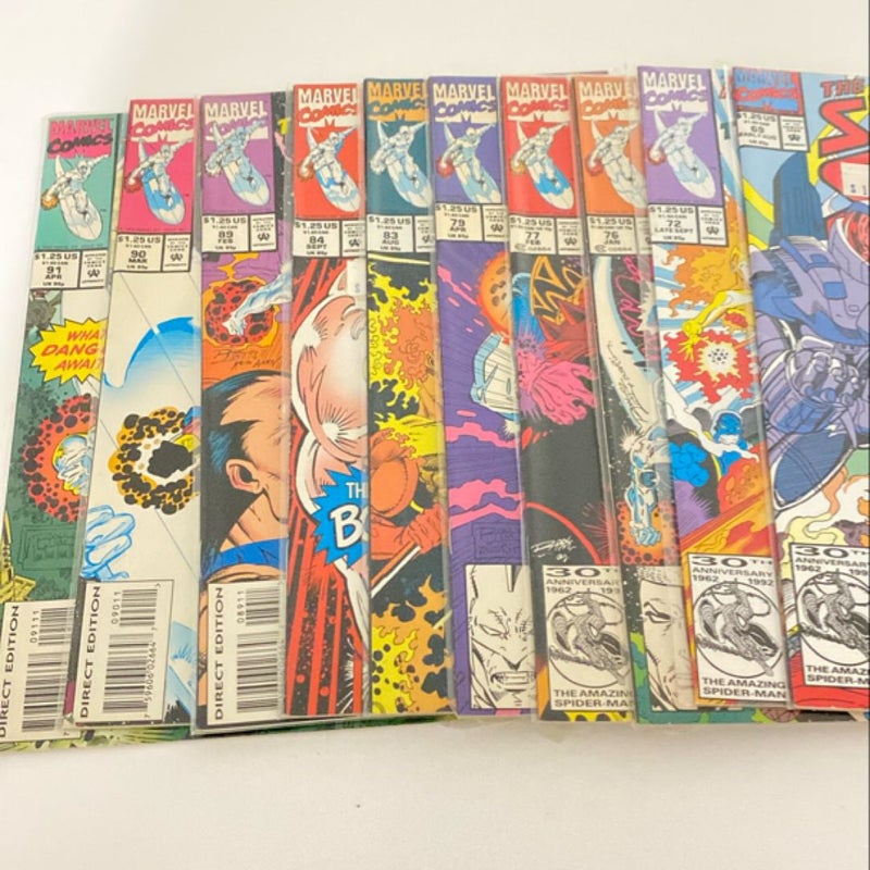 Silver surfer comic books mixed lot see description 