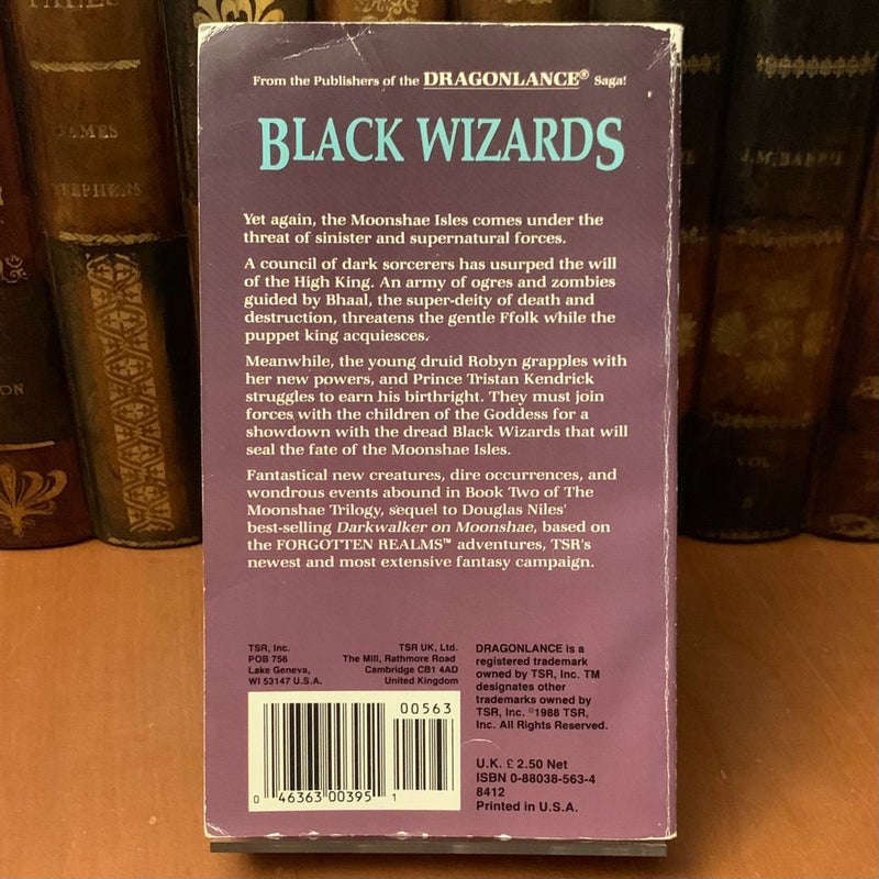 Forgotten Realms: Black Wizards, Moonshae 2, First Edition First Printing