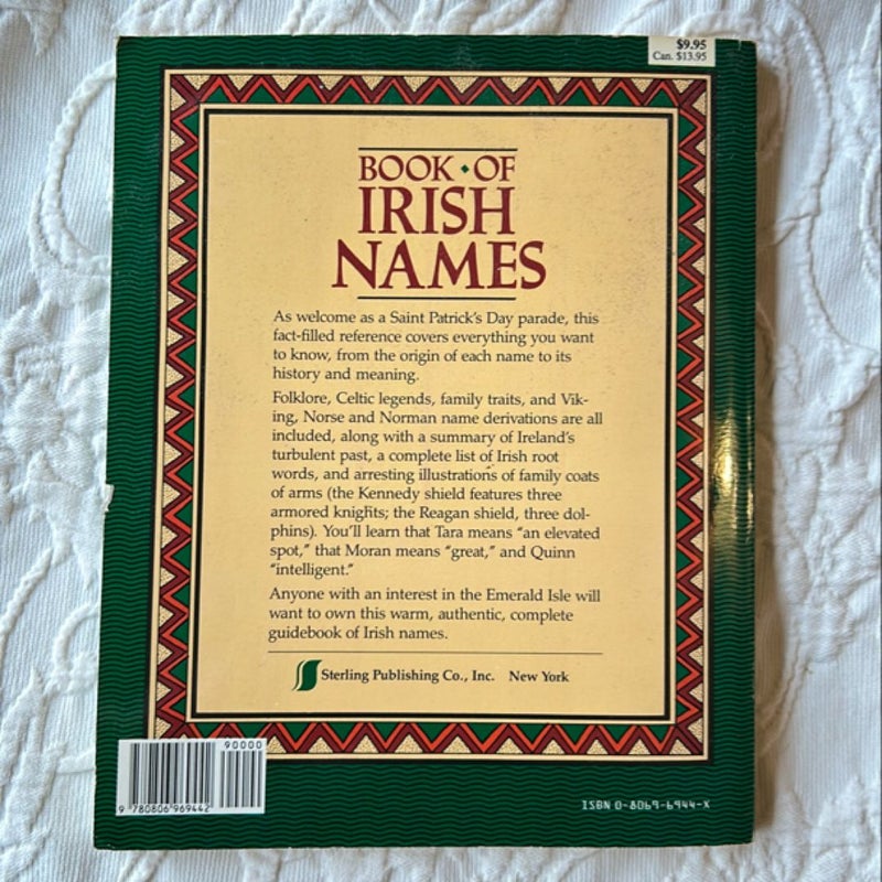 Book of Irish Names