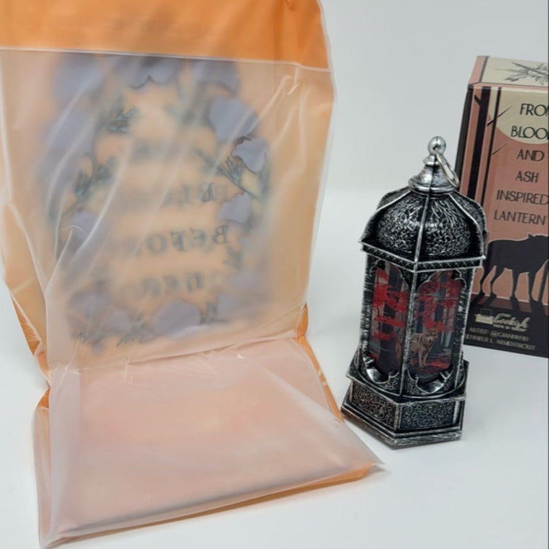 From blood and ash bundle bookends & lantern