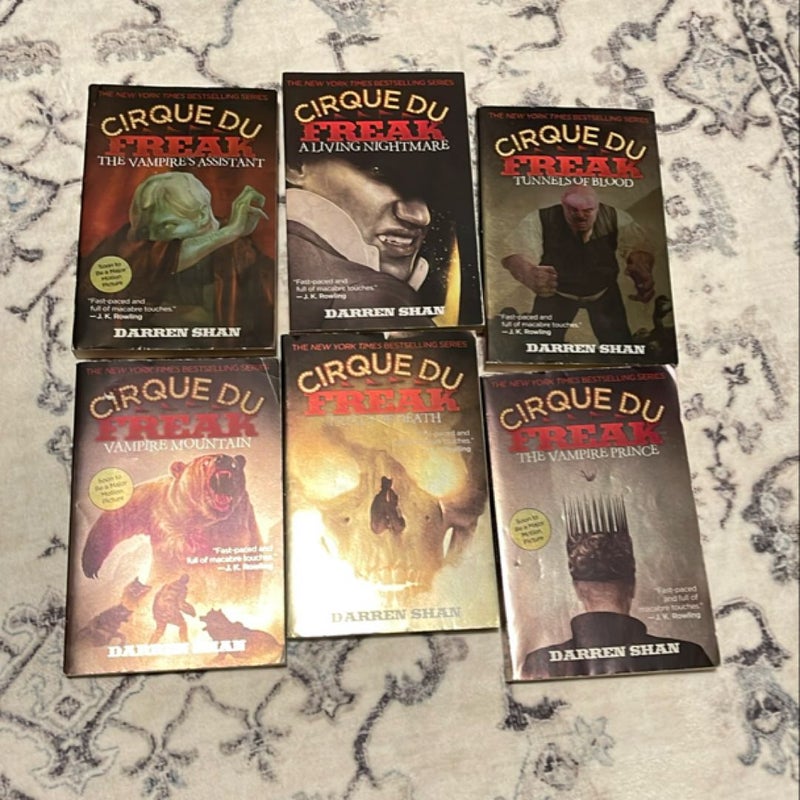 Cirque Due Freak books 1-6