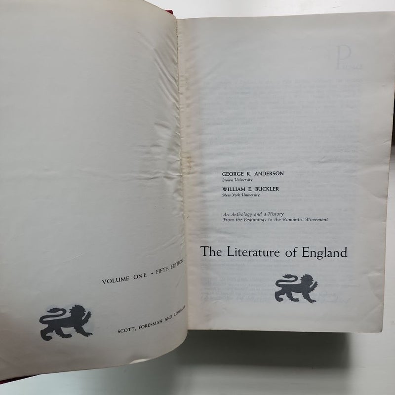 The Literature of England