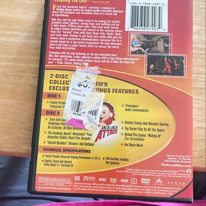 The Incredibles DVD