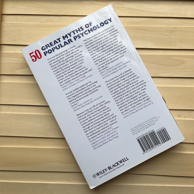50 Great Myths of Popular Psychology