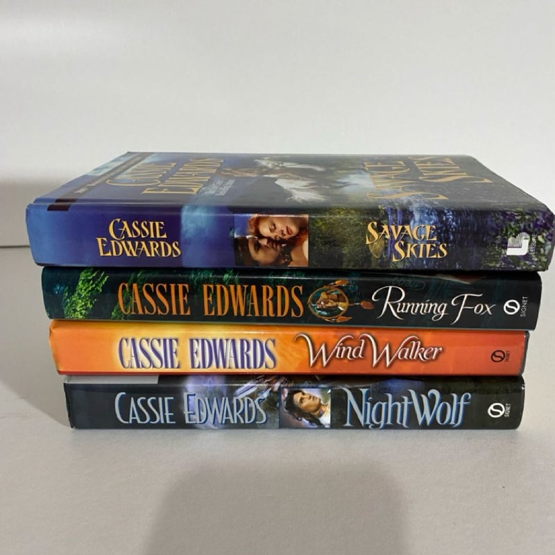 Book lot of 4 Cassie Edwards books 