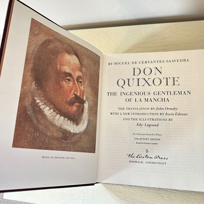 Don Quixote | Easton Press Illustrated Leather Bound Classic