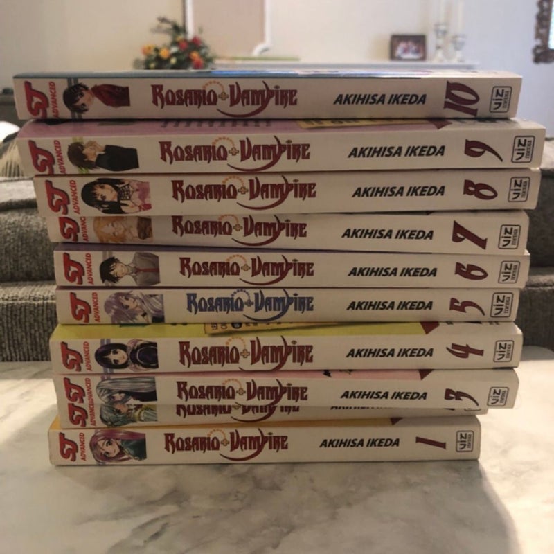 Rosario + Vampire Vol. 1-10 English Manga Graphic Novels New from Viz Media