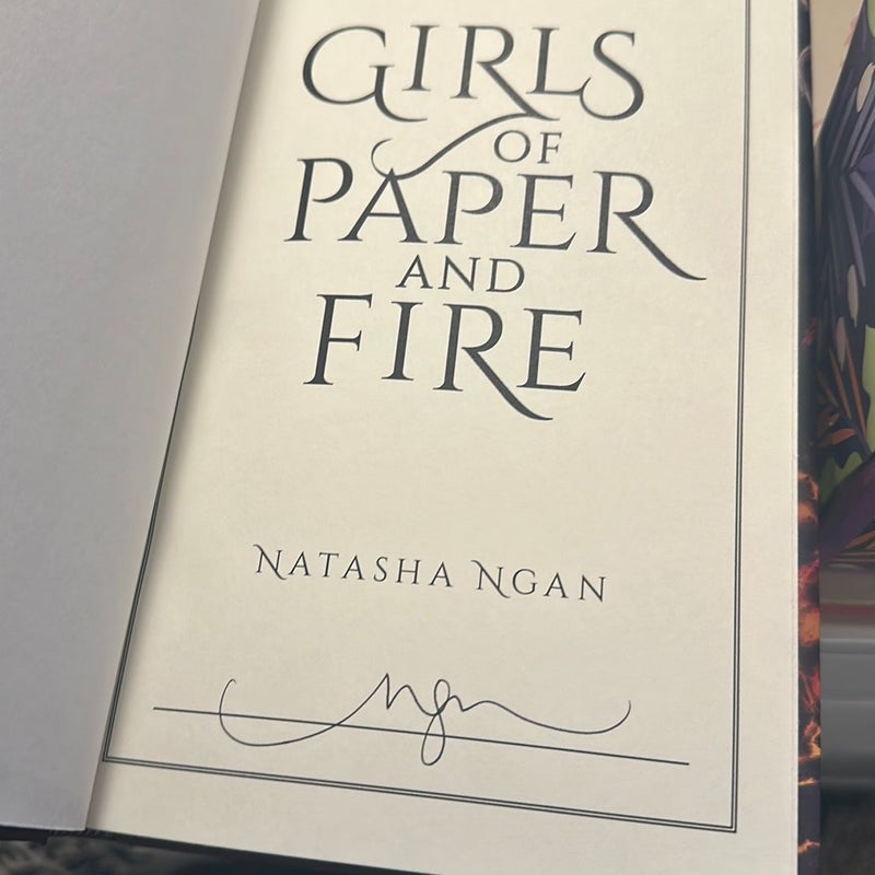 Girls of Paper and Fire (signed) 