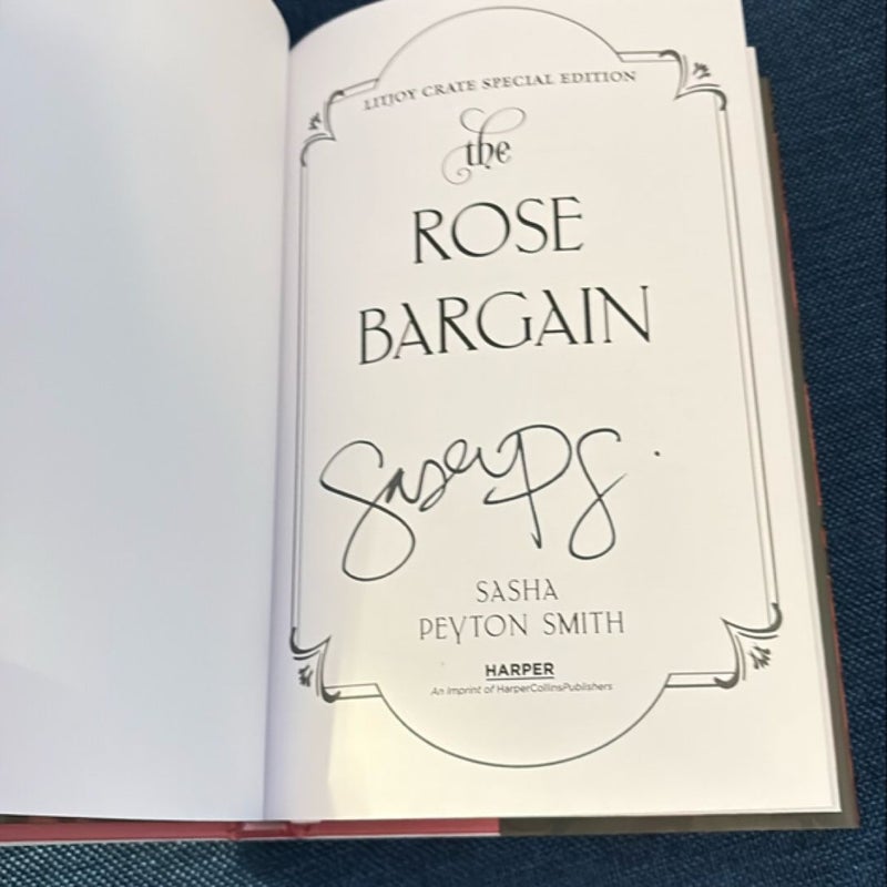 The Rose Bargain - Signed LitJoy 