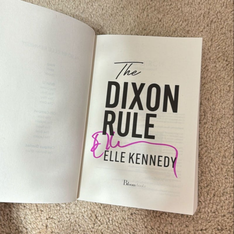 The Dixon Rule (signed)