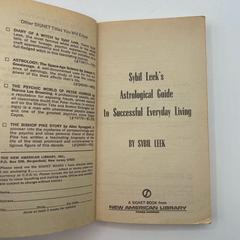 Sybil Leek’s Astrological Guide to Successful Everyday Living