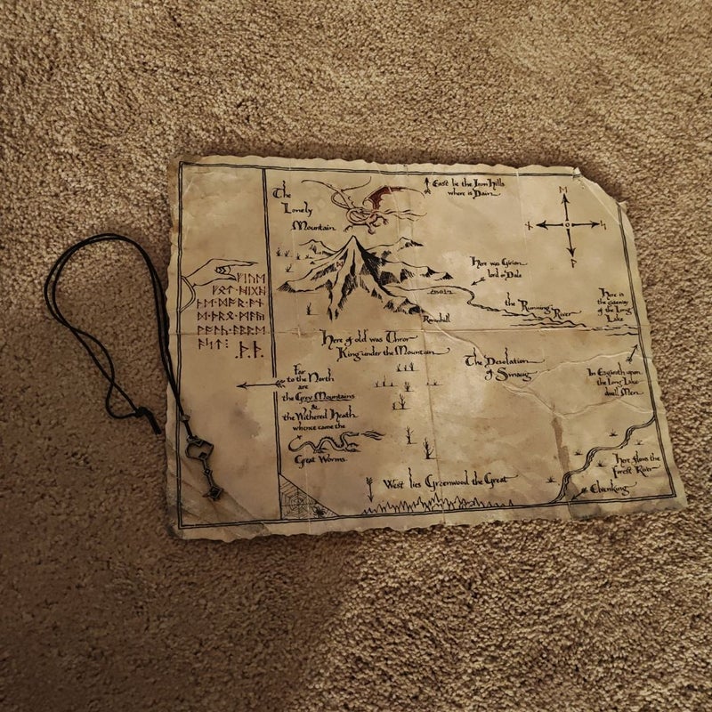 The Hobbit Map & Key