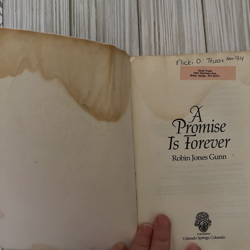 A Promise Is Forever