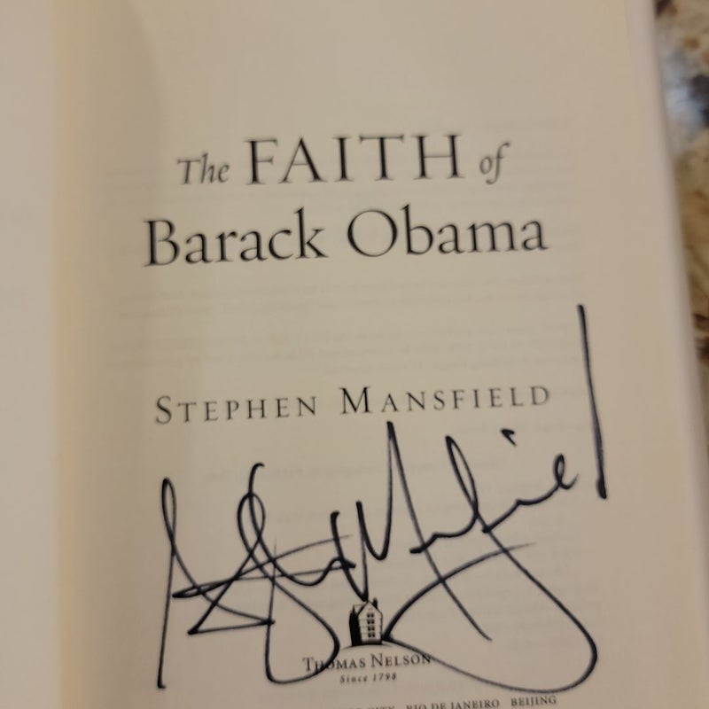 The Faith of Barack Obama **Signed copy **