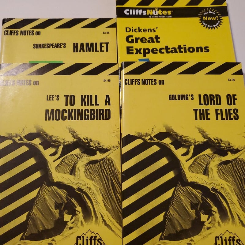 Set of 4 cliffnotes