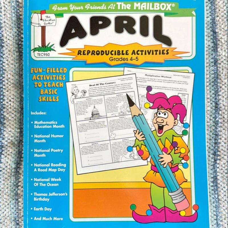 April: Reproducible Activities, Grades 4-5