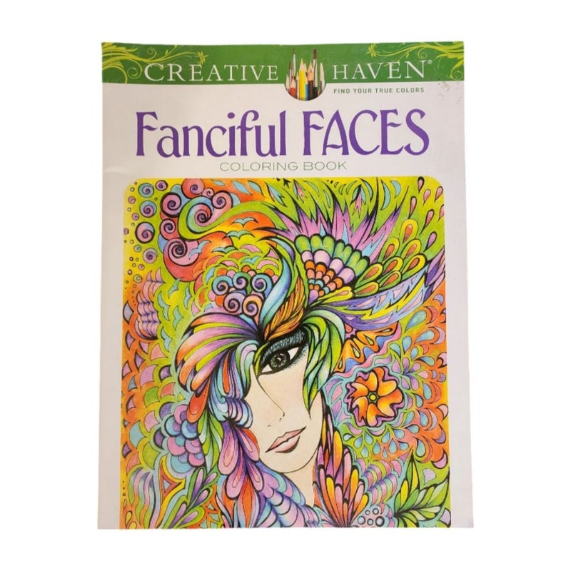 Fanciful Faces Coloring Book