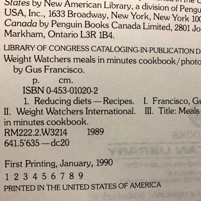 First Print Weight Watchers Cookbook from Once Upon a Time