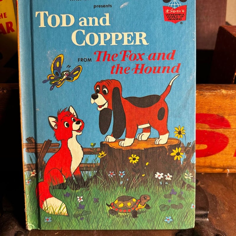 TOD AND COPPER Walt Disney's Wonderful World of Reading Book Club-Vintage 1981