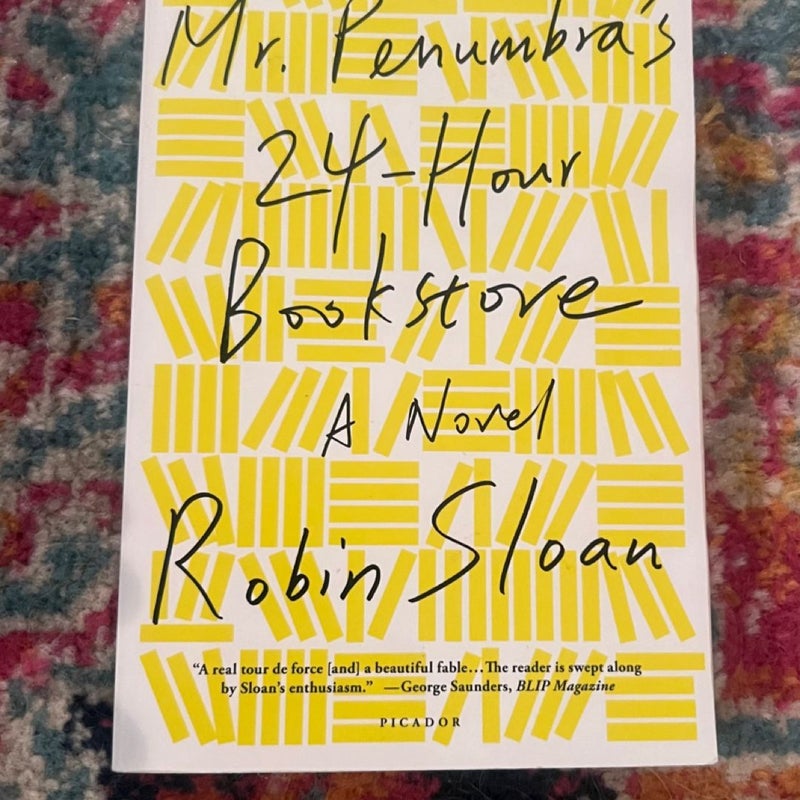 Mr. Penumbra's 24-Hour Bookstore