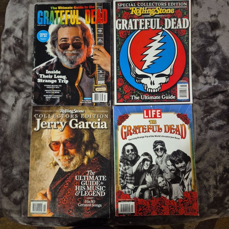4 Magazines about The Grateful Dead/Jerry Garcia