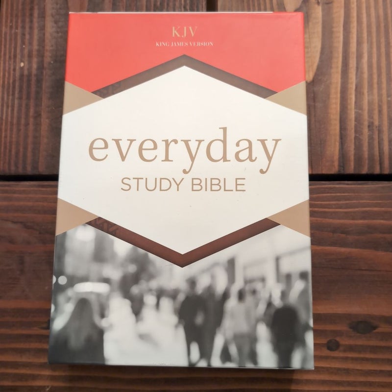 KJV Everyday Study Bible, British Tan LeatherTouch