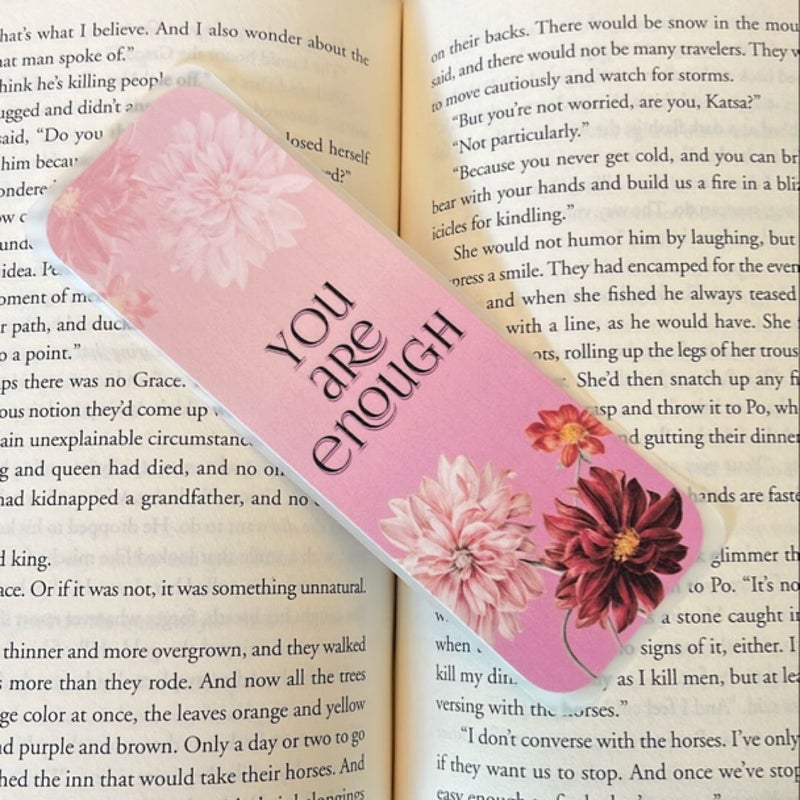 Floral Inspirational Bookmark 