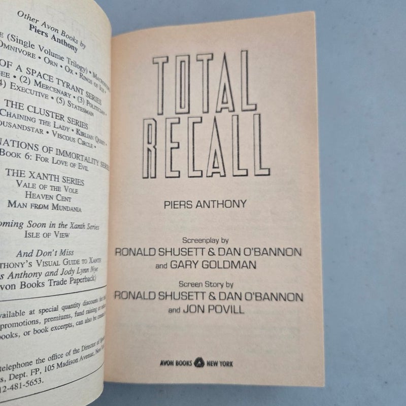 Total Recall Movie Tie-in
