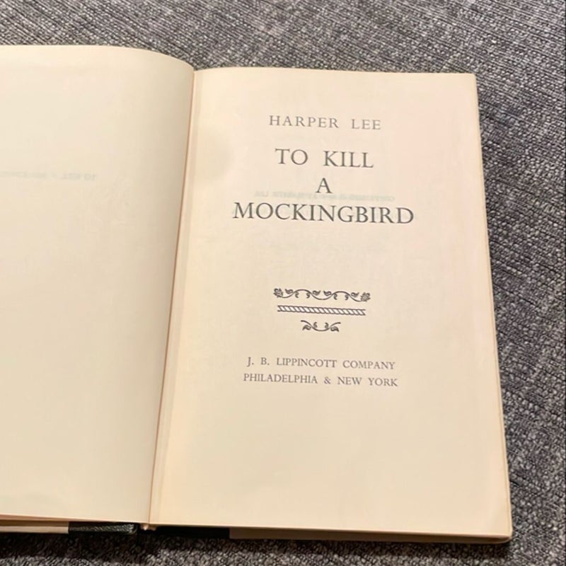 To Kill A Mockingbird (1960 1st Book Club Edition)