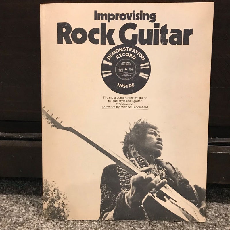 1973 Improvising Rock Guitar Book Jimi Hendrix w/ Demonstration Record