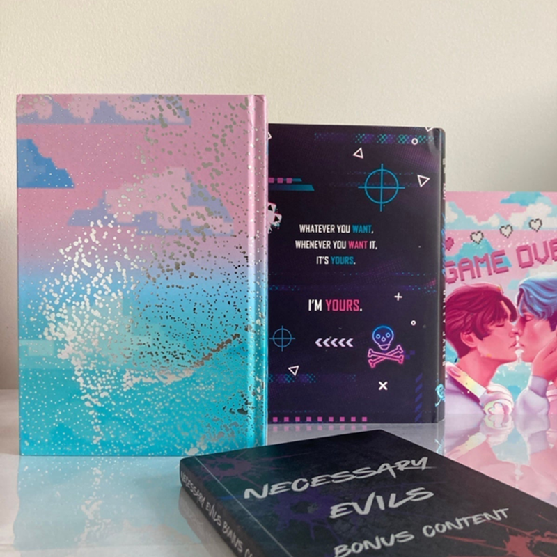 Paladin Obsidian Flmae Crate SIGNED Special Edition + Necessary Evils w/ Bookmarks & Book Sleeve
