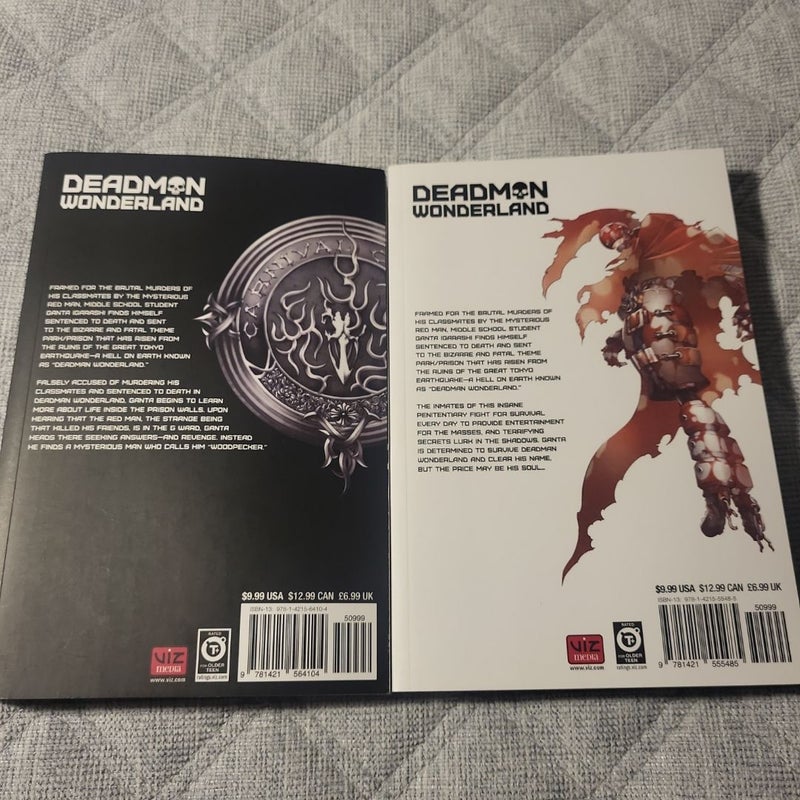 Deadman Wonderland, Vol. 1 and Vol. 2