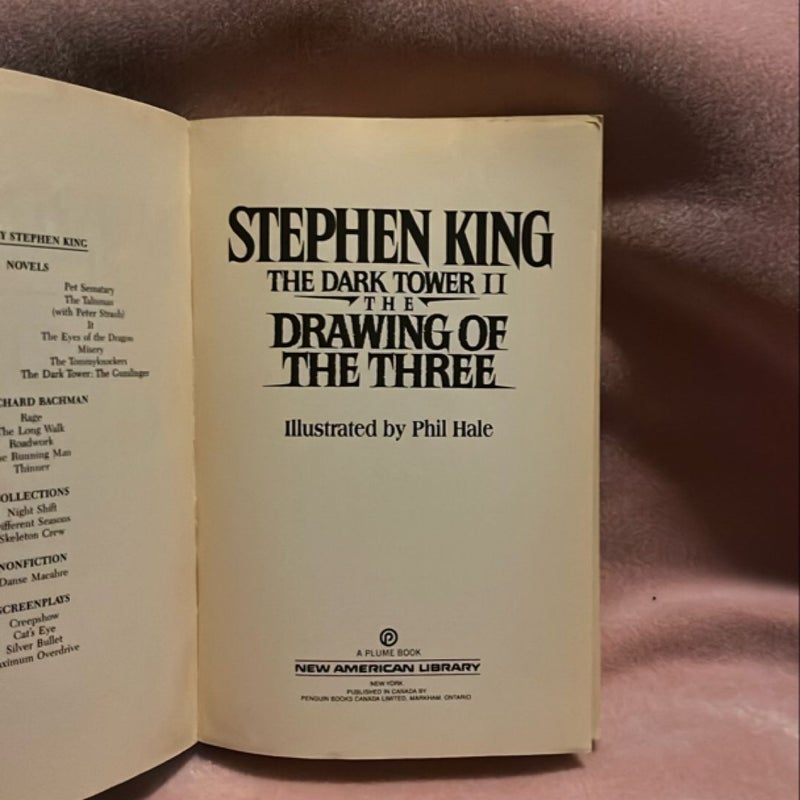 The Drawing of the Three - (The Dark Tower Book II) First Edition, Plume 1989