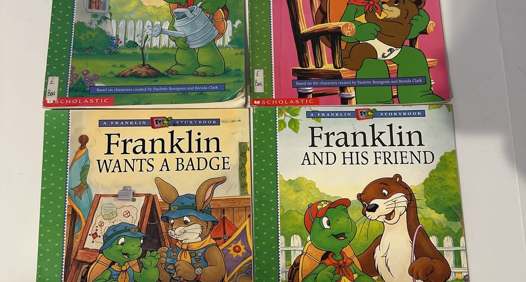 Lot 4 Scholastic Franklin the Turtle Children's Books by Bourgeois & Clark
