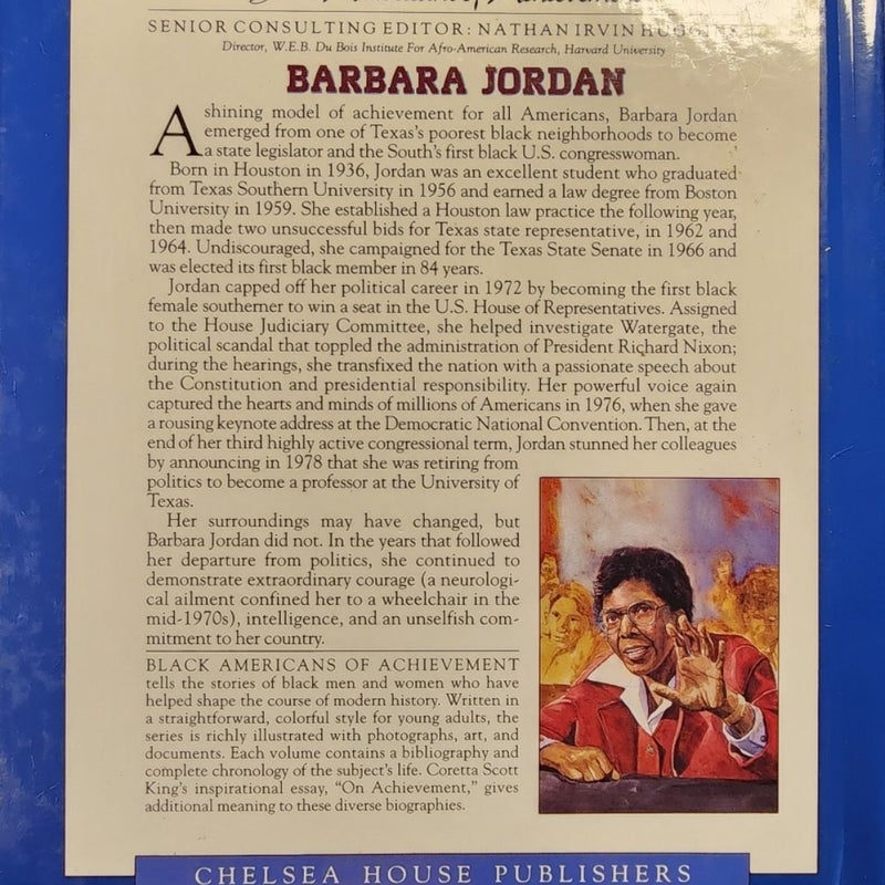 Barbara Jordan (Black Americans of Achievement)