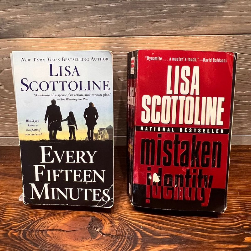 Lot of 5 Lisa Scottoline Crime Thrillers Novels Hardcover HCDJ & Paperback Books
