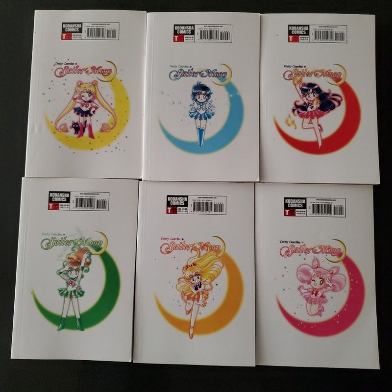 Sailor Moon 1, 2, 3, 4, 5, and 6