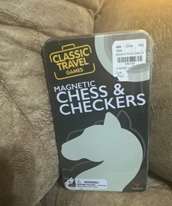 NEW Sealed- Magnetic Chess & Checkers Travel Game
