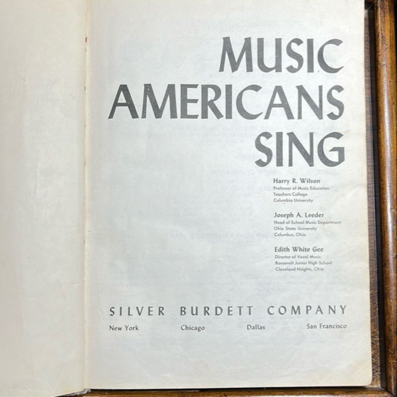 Music Americans Sing