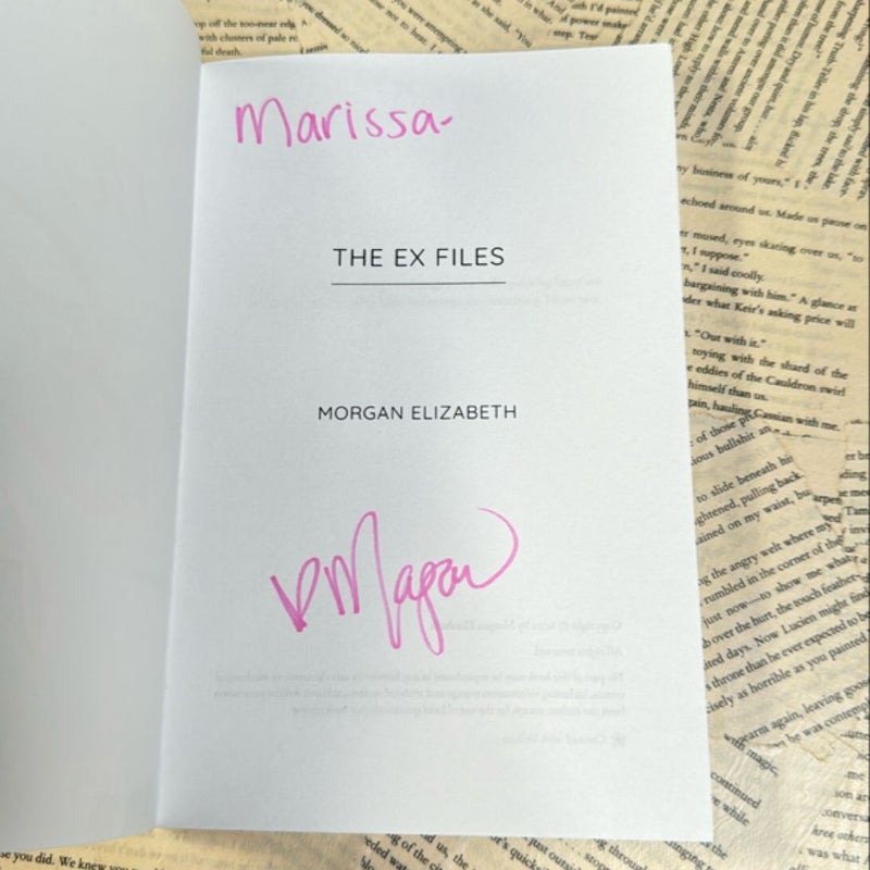 The Ex Files SIGNED (personalized)