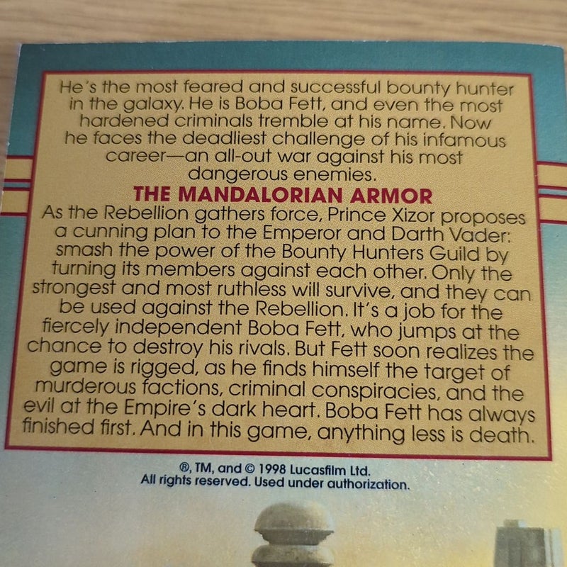The Mandalorian Armor: Star Wars Legends (the Bounty Hunter Wars)