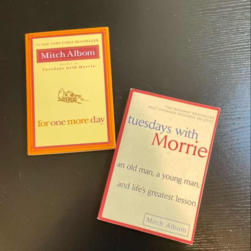 Tuesdays with Morrie and for one more day bundle  