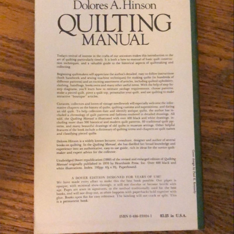 Quilting Manual