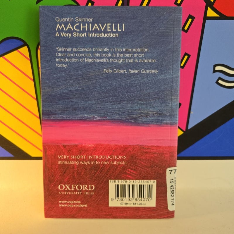 Machiavelli: a Very Short Introduction