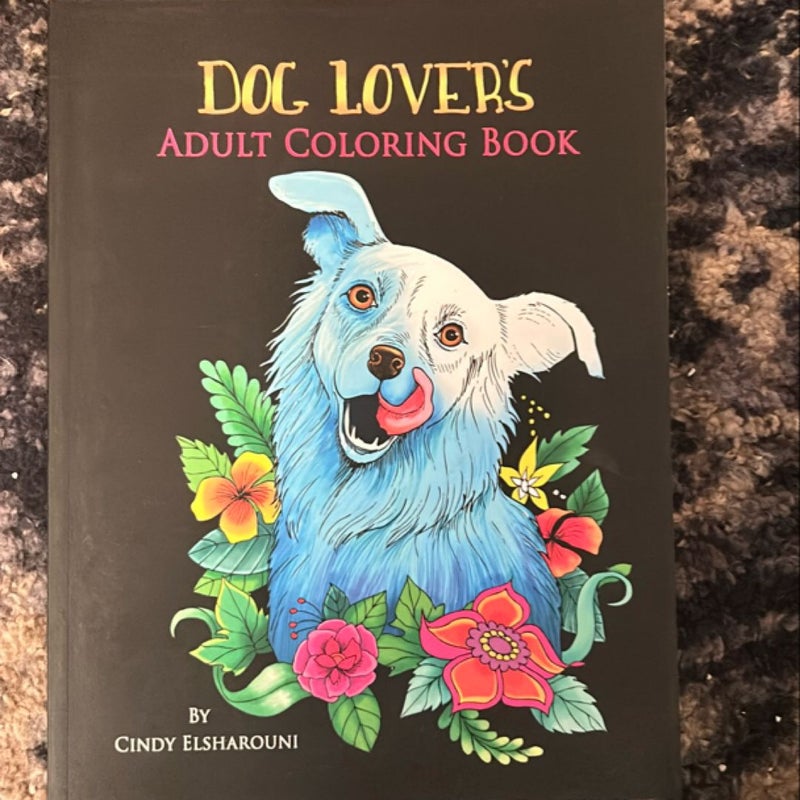 Dog Lover's Adult Coloring Book