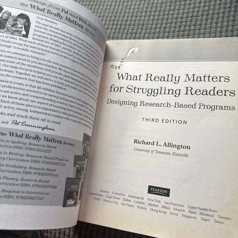 What Really Matters for Struggling Readers
