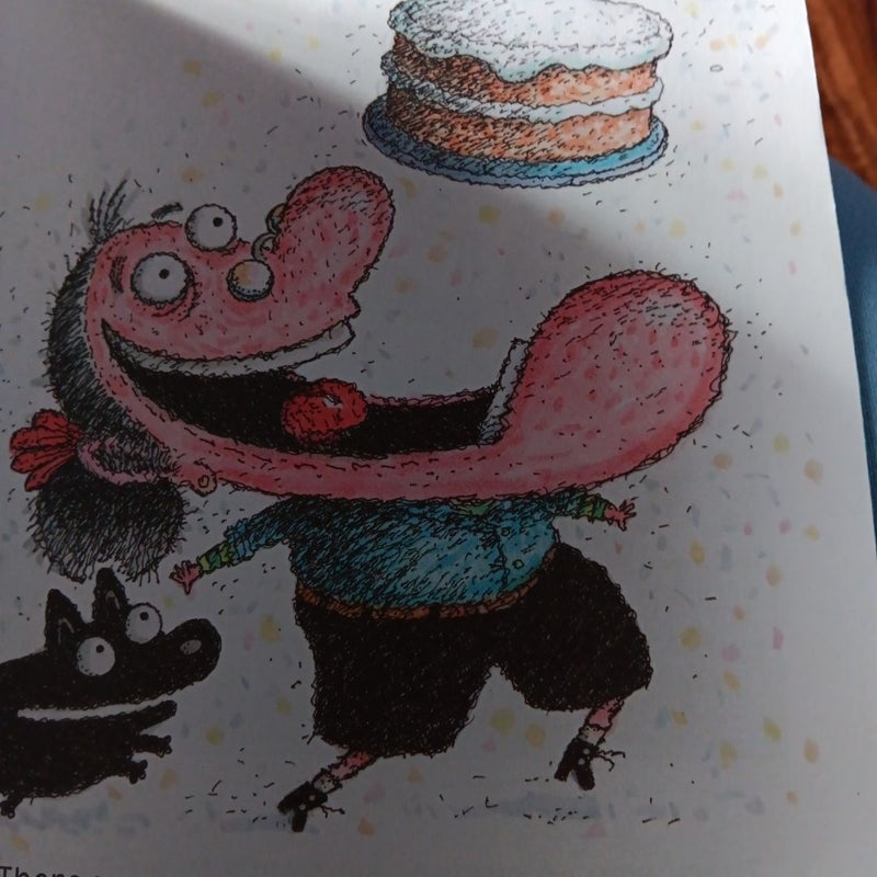 There was A Old lady who swallowed a birthday cake.