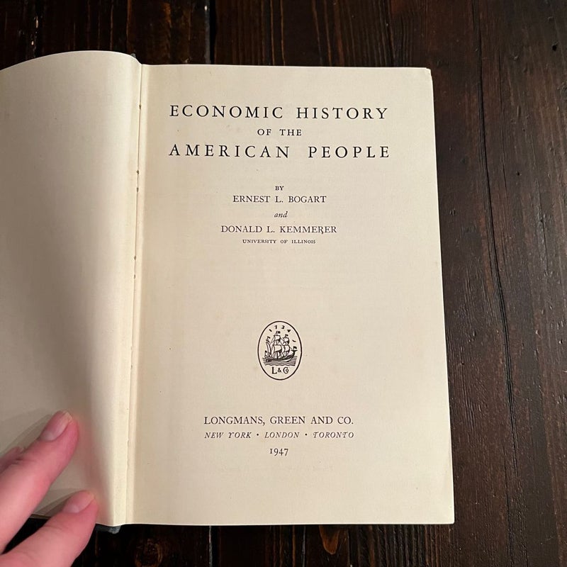 Economic History of the American People 